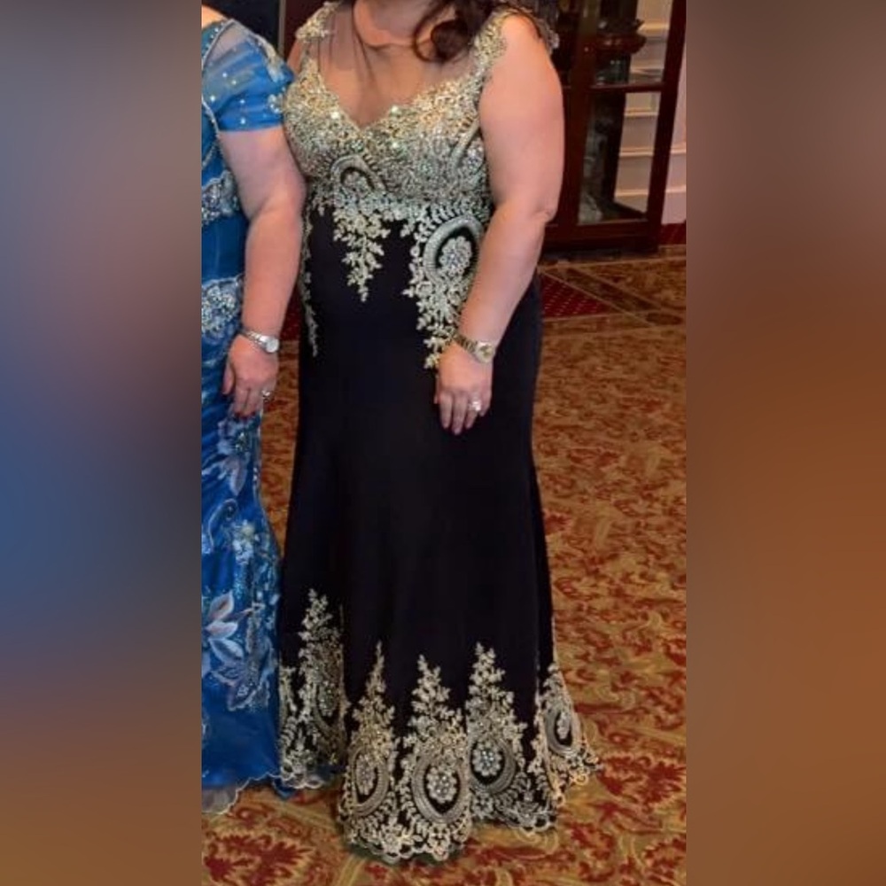 Black and Gold Gown